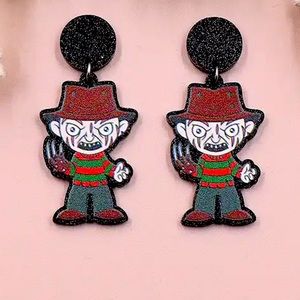 New Halloween Ghost Earrings Cute Acrylic Handmade Jewelry